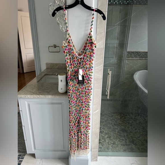 Retrofete Calypso Beaded Crochet Midi Dress - Picture 13 of 13